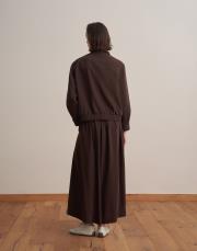 yaka detaylı bomber ceket kahverengi 3