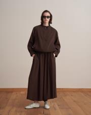 yaka detaylı bomber ceket kahverengi 4