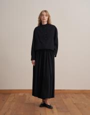 yaka detaylı bomber ceket siyah 2