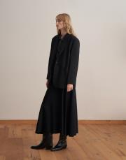 çift düğmeli yün blazer siyah 2