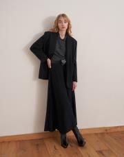 çift düğmeli yün blazer siyah 5