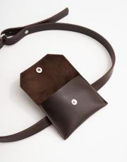 çanta detaylı deri kemer acı kahve 5