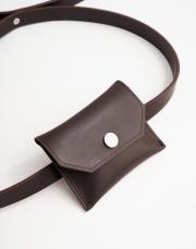 çanta detaylı deri kemer acı kahve 6