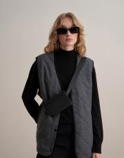 ayarlanabilir kemerli deri bel çantası siyah