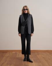 ayarlanabilir kemerli deri bel çantası siyah 2