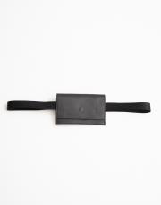 ayarlanabilir kemerli deri bel çantası siyah 4