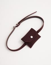 çanta detaylı süet kemer burgonya 3