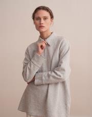 fermuarlı sweatshirt gri