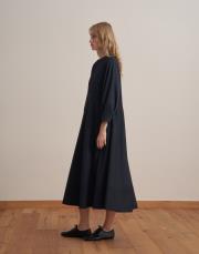 kemer detaylı elbise lacivert 2