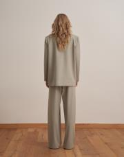 asimetrik kapaklı blazer bej 4