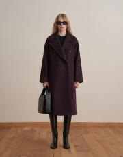 el yapımı yün palto burgonya 2