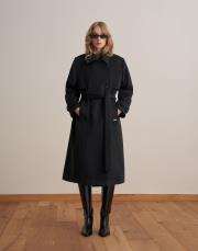 vatkalı yün palto antrasit 2