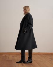 vatkalı yün palto antrasit 3