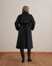 vatkalı yün palto antrasit 4