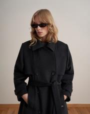 vatkalı yün palto antrasit 6