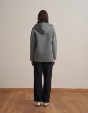 fermuarlı puf scuba sweatshirt gri 4