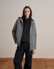 fermuarlı puf scuba sweatshirt gri 5