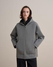 fermuarlı puf scuba sweatshirt gri 6