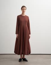 balon etekli teknik elbise gül kurusu