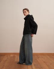 çıtçıt kapamalı kapitone yelek siyah 2