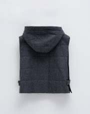 yün karışımlı kapitone yelek antrasit 2