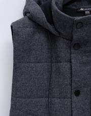 yün karışımlı kapitone yelek antrasit 3