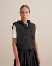 fermuarlı şişme yelek siyah 4