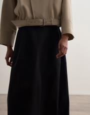 %100 koton balon form etek siyah 4