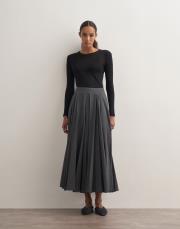 parçalı koton etek antrasit 2