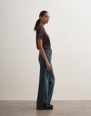 orta bel ispanyol paça jean koyu mavi 3