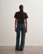 orta bel ispanyol paça jean koyu mavi 4