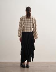 organik pamuk ekose bluz bej 5