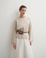 keten basic bluz natürel