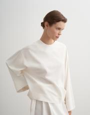 keten basic bluz ekru