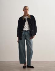 kancalı organik koton ceket lacivert 2