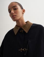 kancalı organik koton ceket lacivert 6