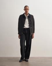 kancalı organik koton ceket antrasit