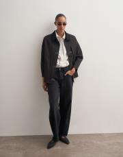 kancalı organik koton ceket antrasit 5