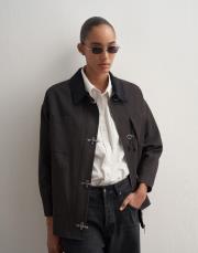 kancalı organik koton ceket antrasit 6