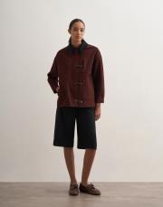 kancalı organik koton ceket bordo 4