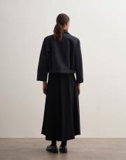 keten karışımlı bomber ceket lacivert 4