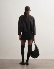 kazayağı desenli bomber ceket antrasit 4