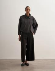 kazayağı desenli bomber ceket antrasit 7