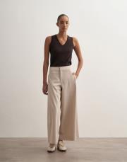 pileli geniş kesim pantolon taş 2