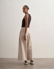 pileli geniş kesim pantolon taş 4