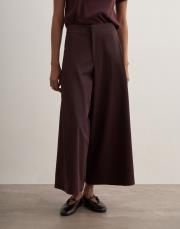 pileli geniş kesim pantolon bordo 5