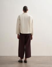 pileli geniş kesim pantolon bordo 6