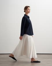 %100 organik koton dokulu gömlek lacivert 2