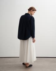 %100 organik koton dokulu gömlek lacivert 3