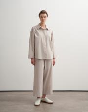 %100 organik koton dokulu pantolon taş